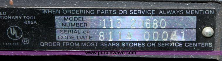 image for item 6547 Craftsman joiner