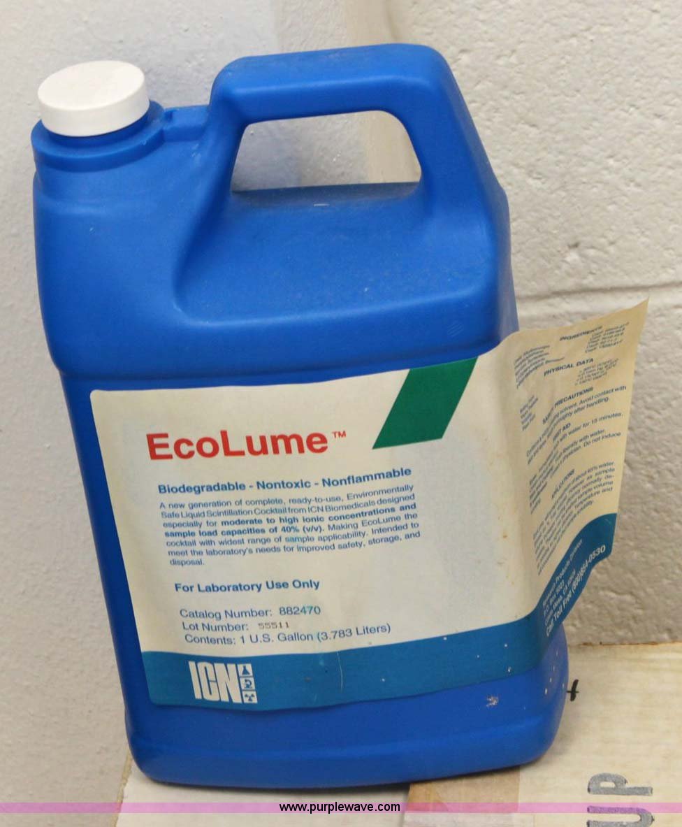 (5) bottle ICN Ecolume biodegradable, non toxic, non flammable, liquid