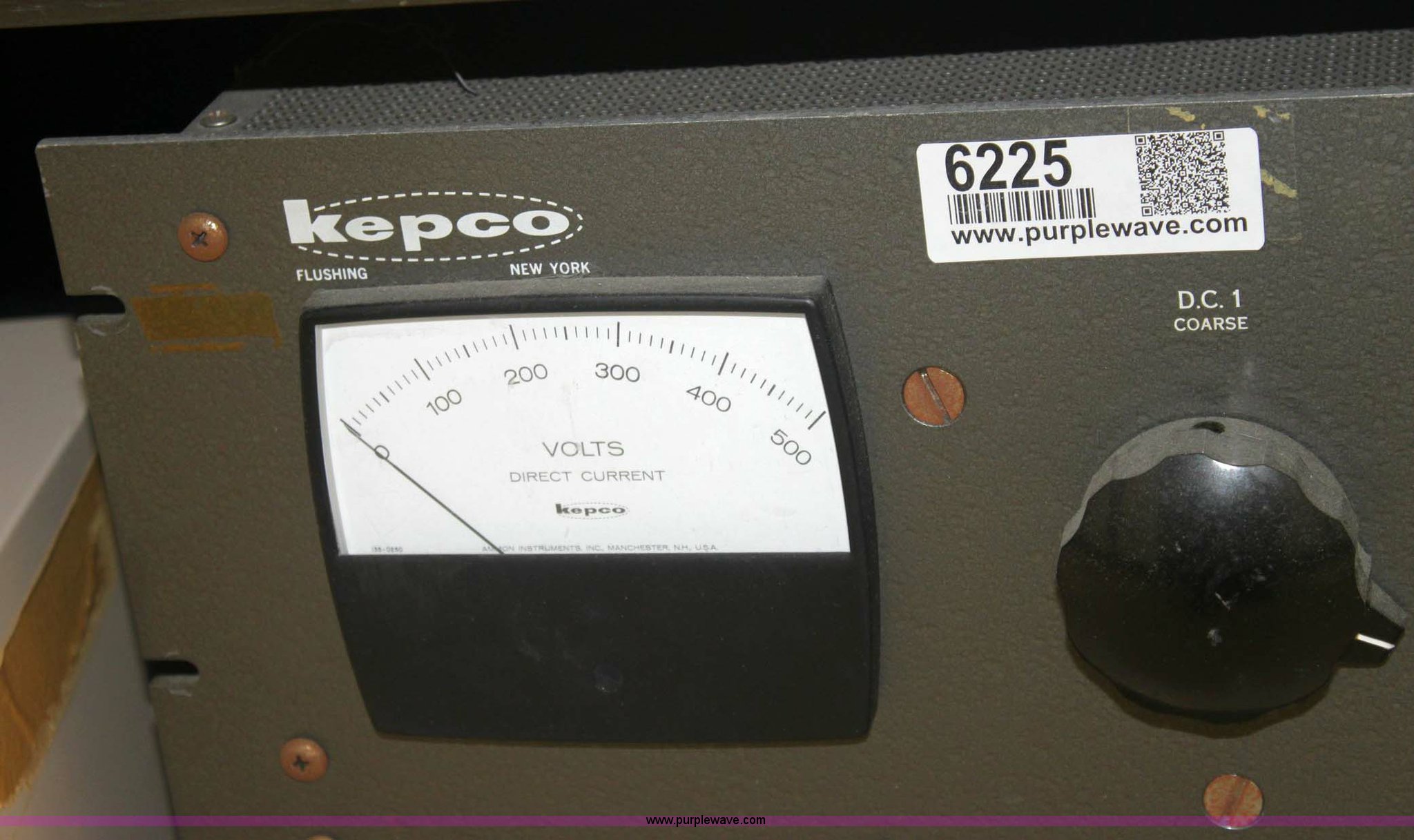 Kepco 430D power supply in Wichita, KS Item 6225 sold Purple Wave