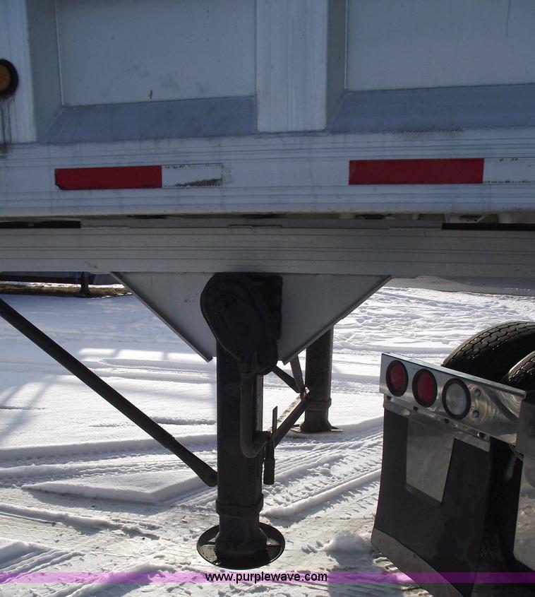 image for item 5486 1998 Travis 39' aluminum dump trailer