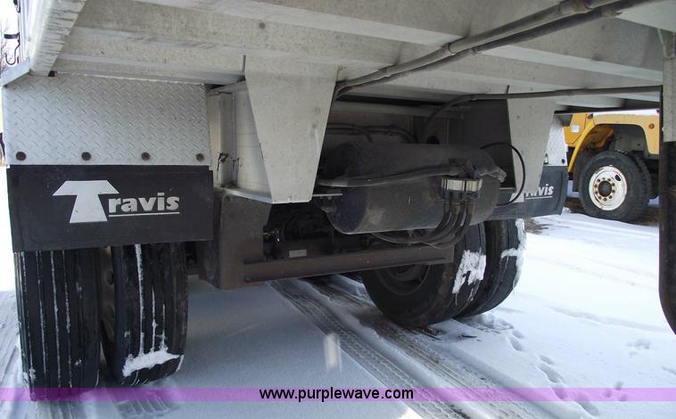 image for item 5486 1998 Travis 39' aluminum dump trailer