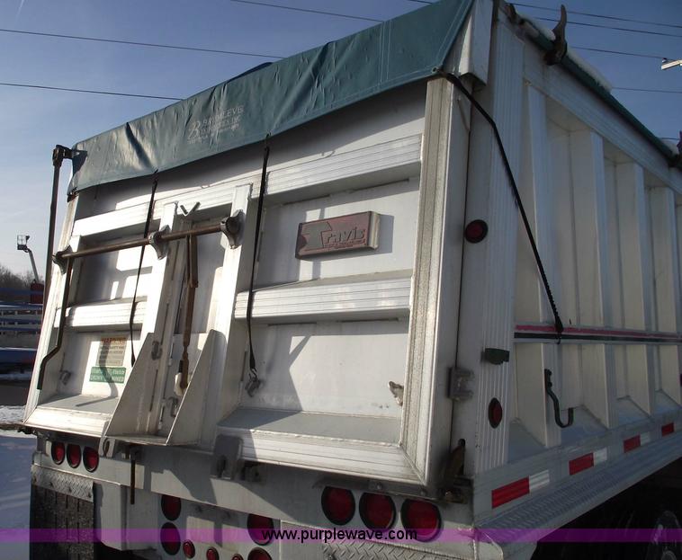 image for item 5486 1998 Travis 39' aluminum dump trailer