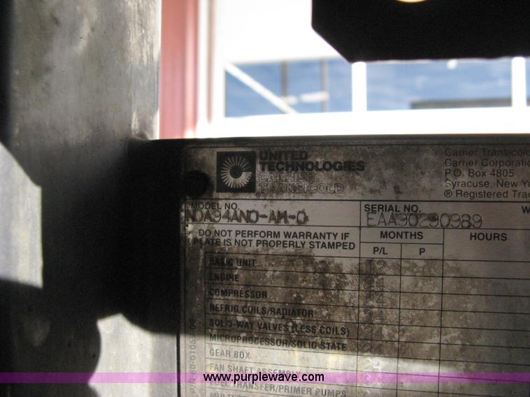 image for item 8098 Carrier Phoenix Ultra Ultima 53 R22 refrigeration unit