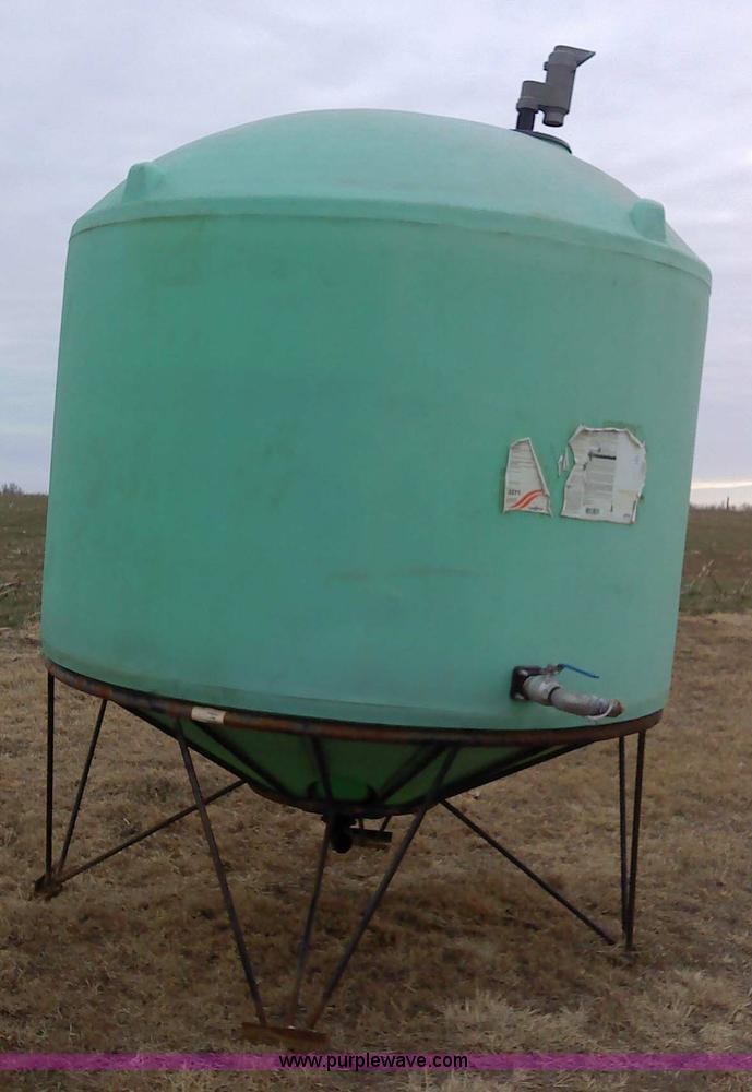 image for item 1803 Green poly cone bottom tank