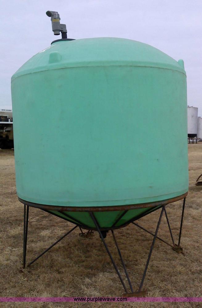 image for item 1803 Green poly cone bottom tank