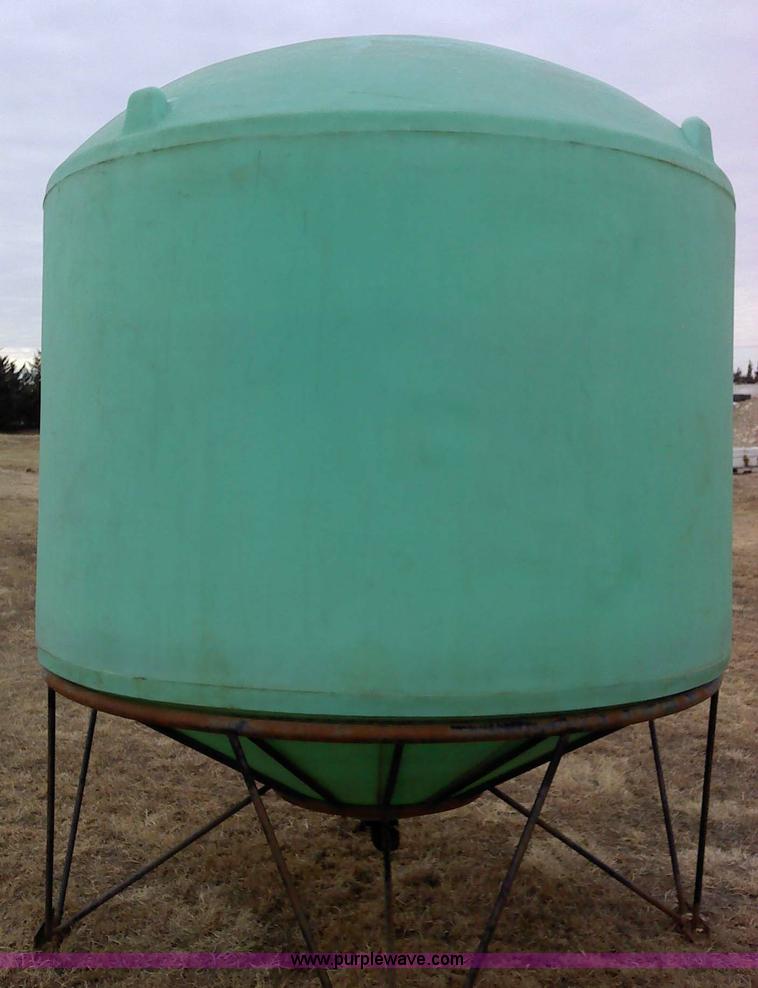 image for item 1803 Green poly cone bottom tank