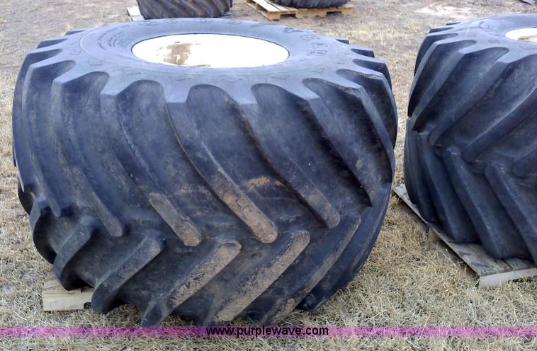 image for item 1827 (2) Goodyear 66x43.00-25NHS Terra tires and rims