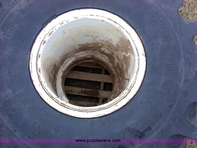 image for item 1827 (2) Goodyear 66x43.00-25NHS Terra tires and rims