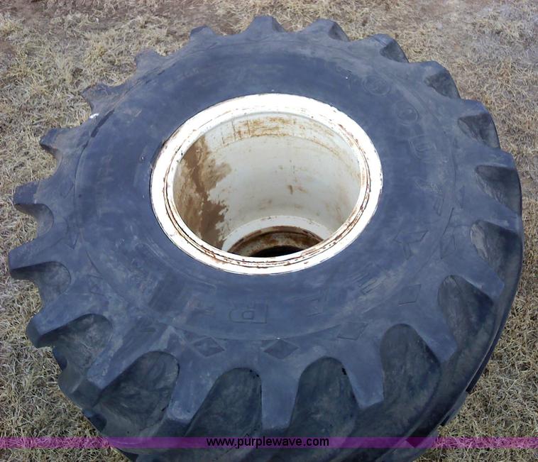 image for item 1827 (2) Goodyear 66x43.00-25NHS Terra tires and rims