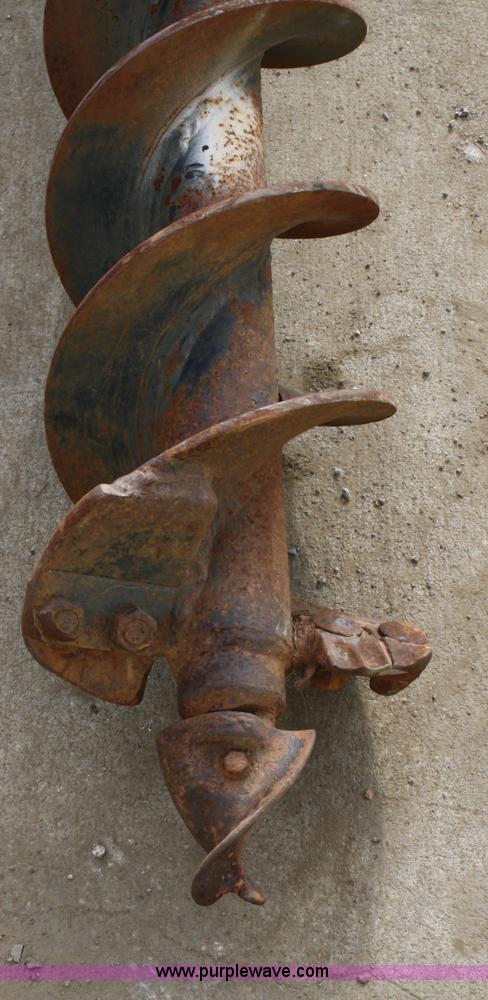 image for item 4959 Lowe 1200 hydraulic post hole digger skid steer attachment