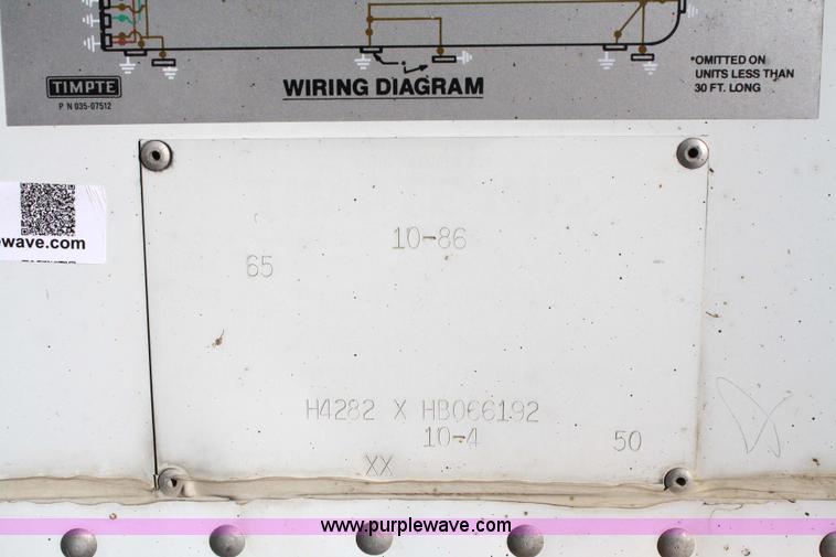 image for item 5002 1987 Timpte 42' grain trailer