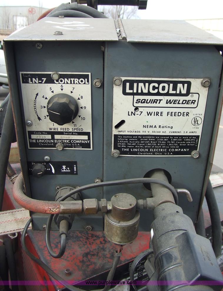 image for item 2345 Lincoln Idealarc welder with wire feeder