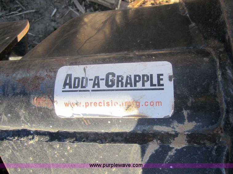 image for item 3286 Skid loader 80" bucket with grapple forks