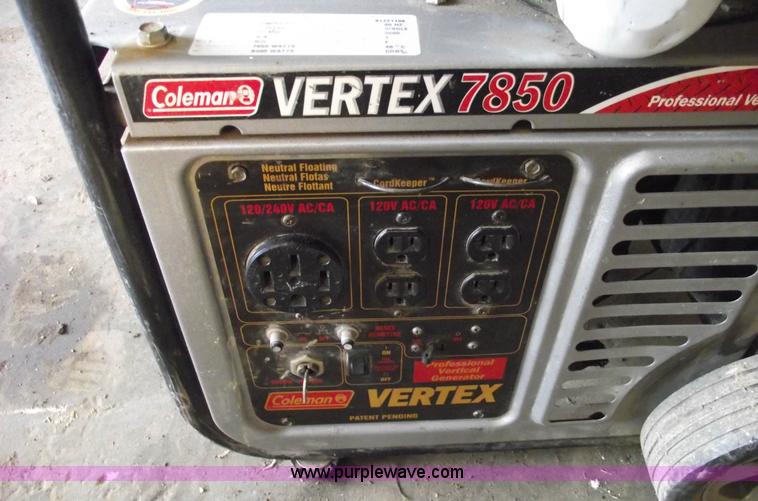 image for item 5525 Coleman Vortex 7850 generator