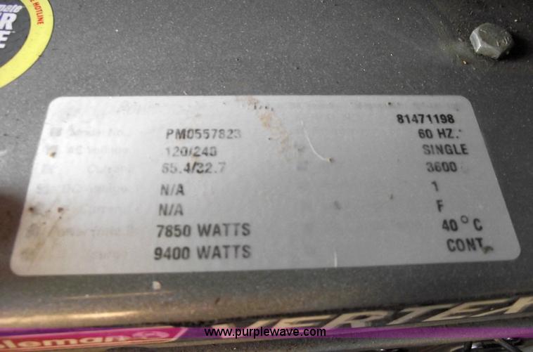 image for item 5525 Coleman Vortex 7850 generator