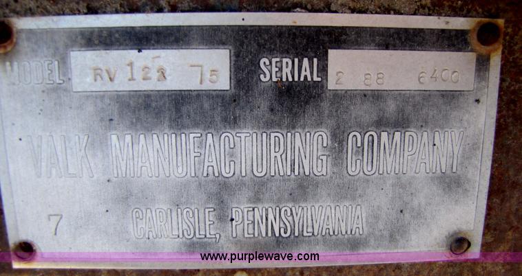 image for item 5343 Valk RV-12275 12' snow plow