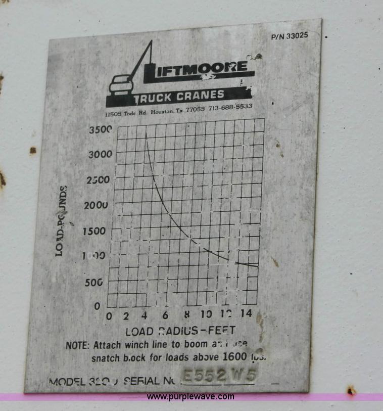 image for item 6548 1995 Chevrolet Cheyenne 3500 crane truck