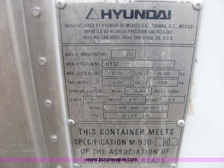 image for item 6817 1997 aluminum storage container