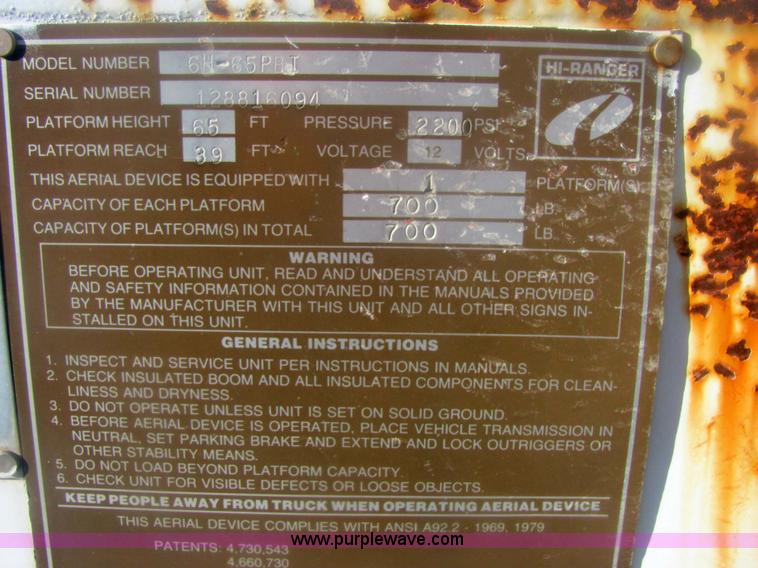 image for item 6823 1988 GMC Sierra C70 boom bucket truck