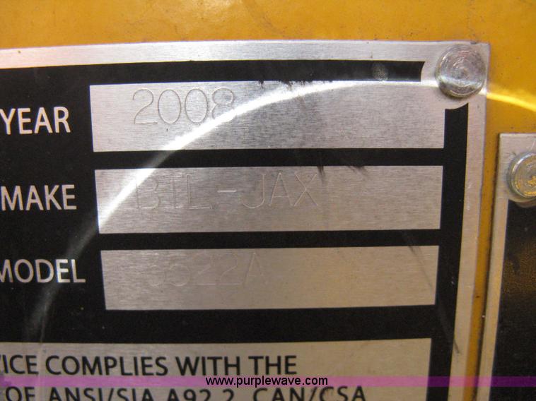 image for item 8106 2008 Bil-jax 3522A aerial lift