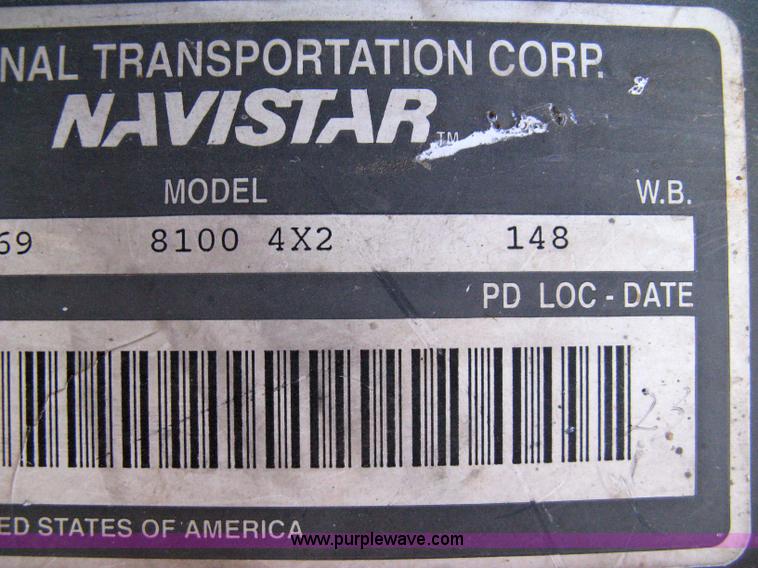 image for item 8108 1995 International 8100 semi truck