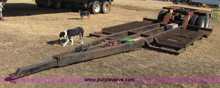 image for item 3568 Homemade A-frame combine trailer
