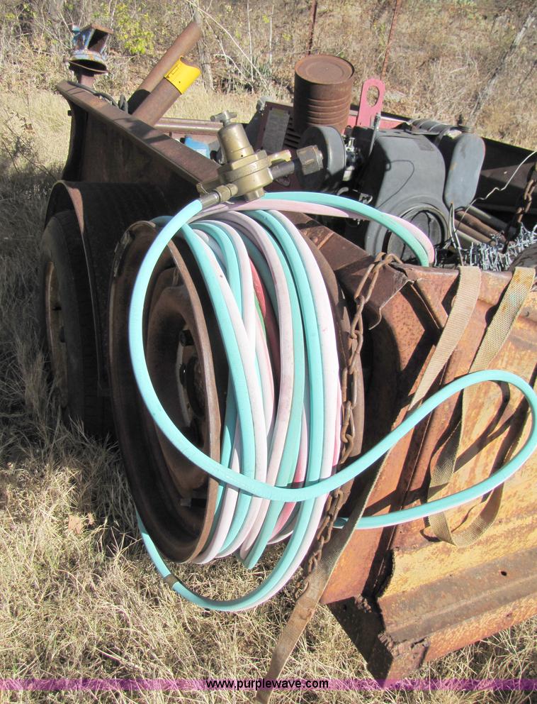 image for item 3652 Welding trailer with gas powered welder