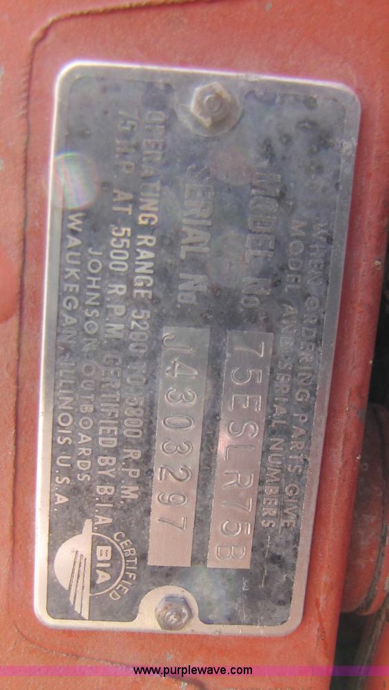 image for item 3659 1978 Glastron 18' fishing boat with trailer