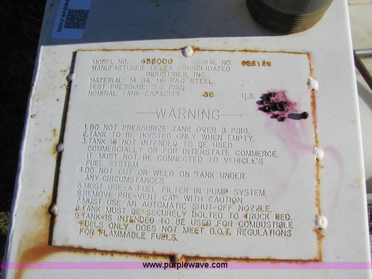 image for item 3669 Delta 36 gallon fuel tank