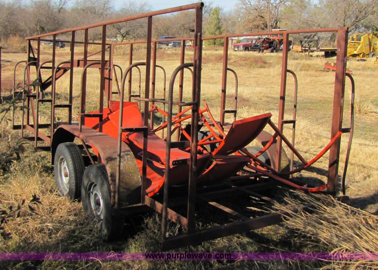image for item 9003 16' gooseneck trailer frame with bale ring feeder parts