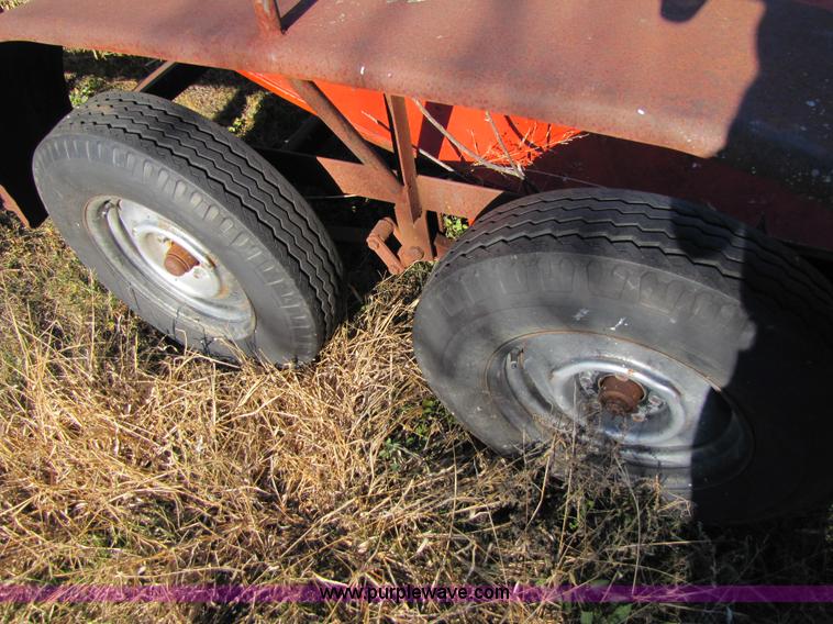 image for item 9003 16' gooseneck trailer frame with bale ring feeder parts