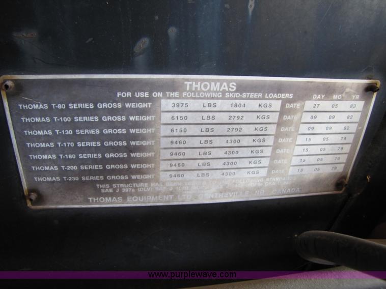 image for item 9011 Thomas A404T83S skid steer