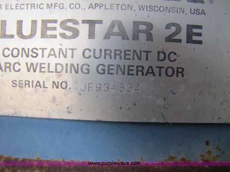 image for item 9014 Miller Bluestar 2E DC arc welder