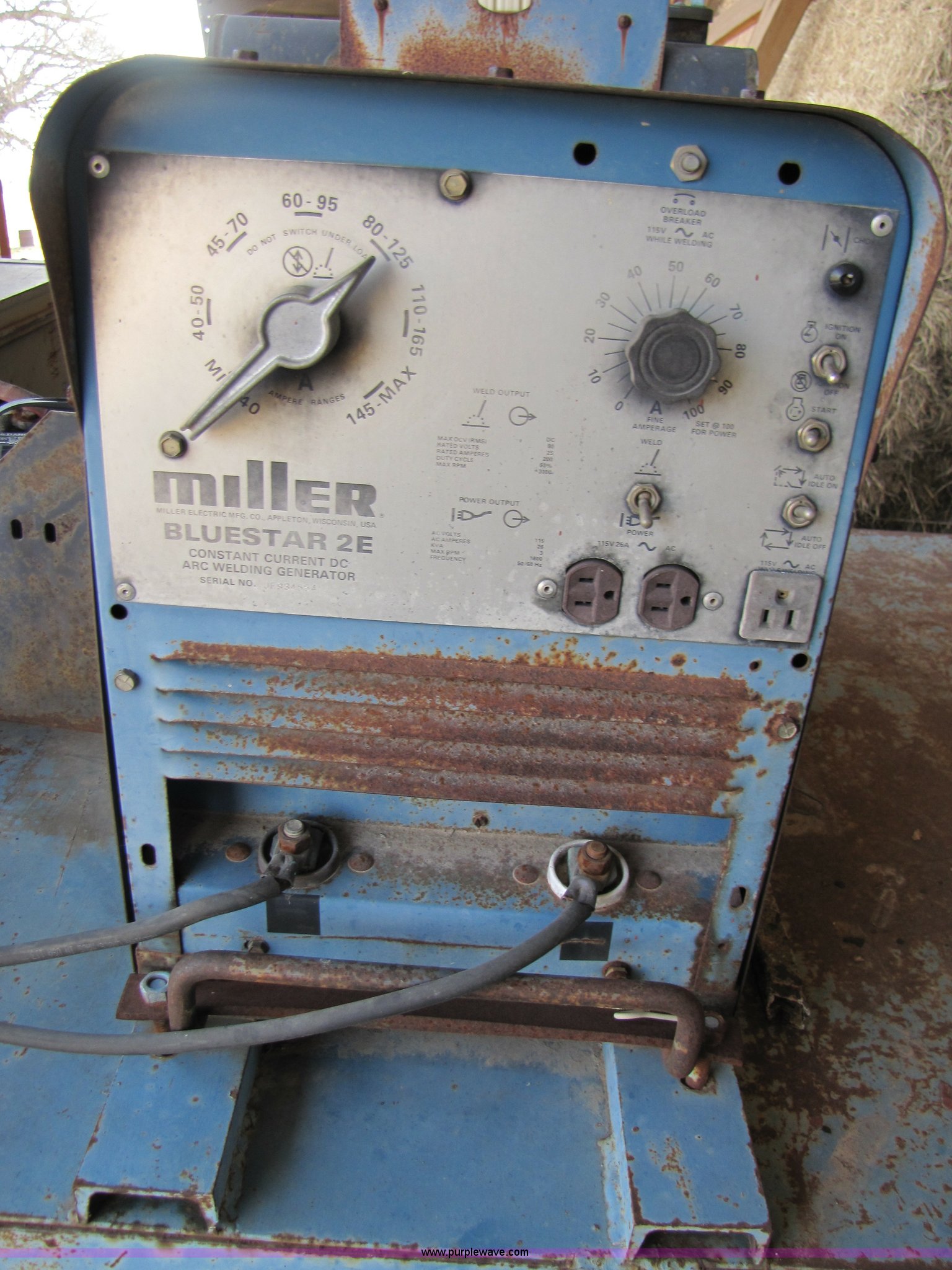 Miller Bluestar 2E DC arc welder in Stephenville, TX Item 9014 sold