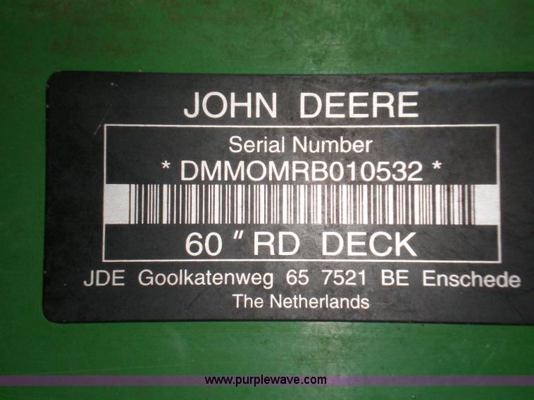 image for item 1202 2007 John Deere 997 Z Trac mower