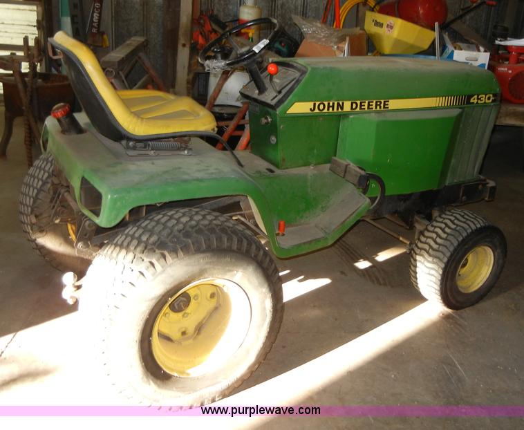 image for item 2126 John Deere 430 riding mower