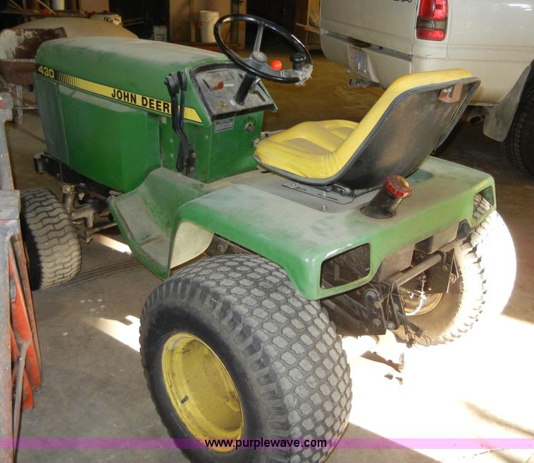 image for item 2126 John Deere 430 riding mower