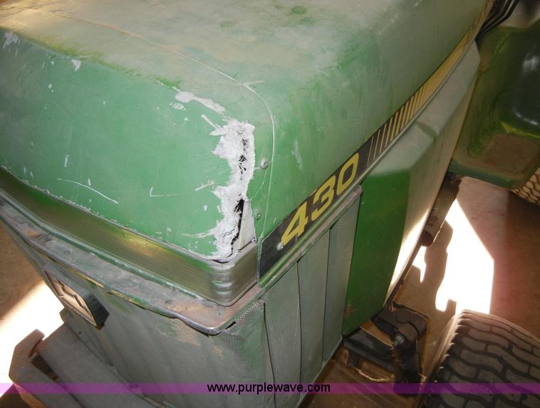 image for item 2126 John Deere 430 riding mower