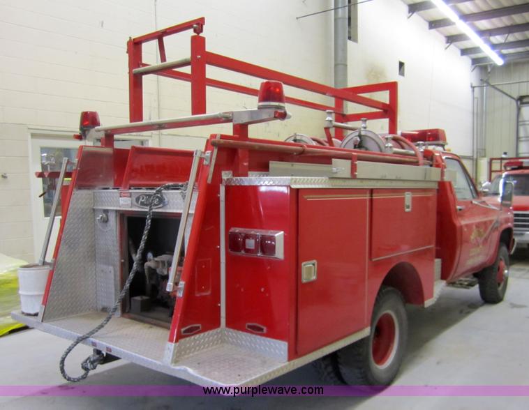 image for item 2960 1984 Chevrolet K30 one ton firetruck