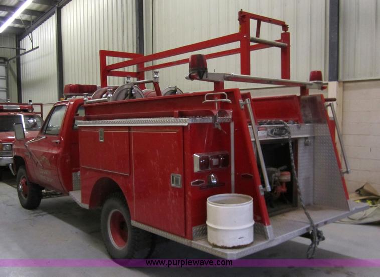 image for item 2960 1984 Chevrolet K30 one ton firetruck