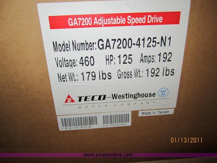 image for item 3278 Teco-Westinghouse GA7200 adjustable speed drive