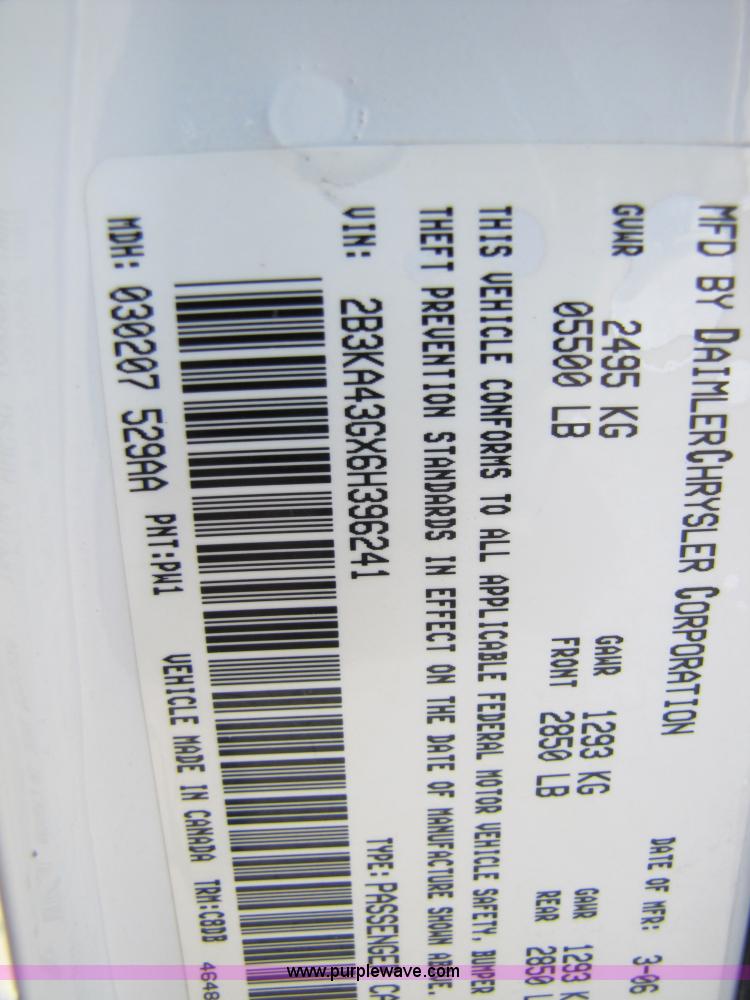 image for item 5126 2006 Dodge Charger