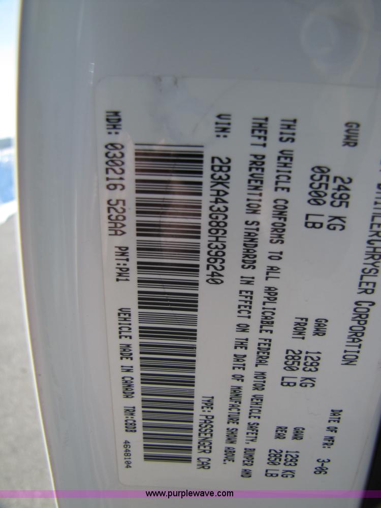 image for item 5127 2006 Dodge Charger