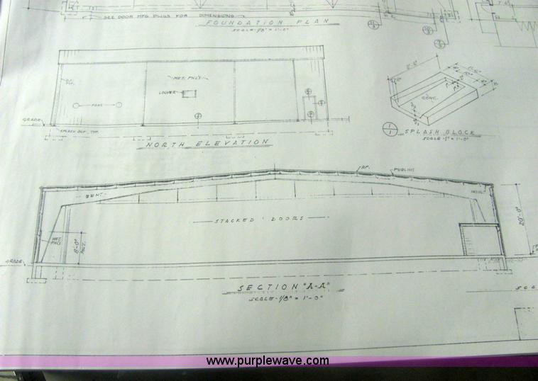 image for item 6120 1987 steel hangar building