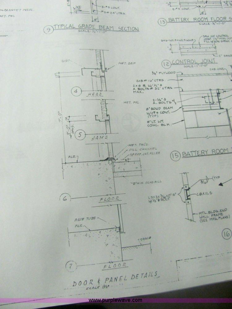 image for item 6120 1987 steel hangar building