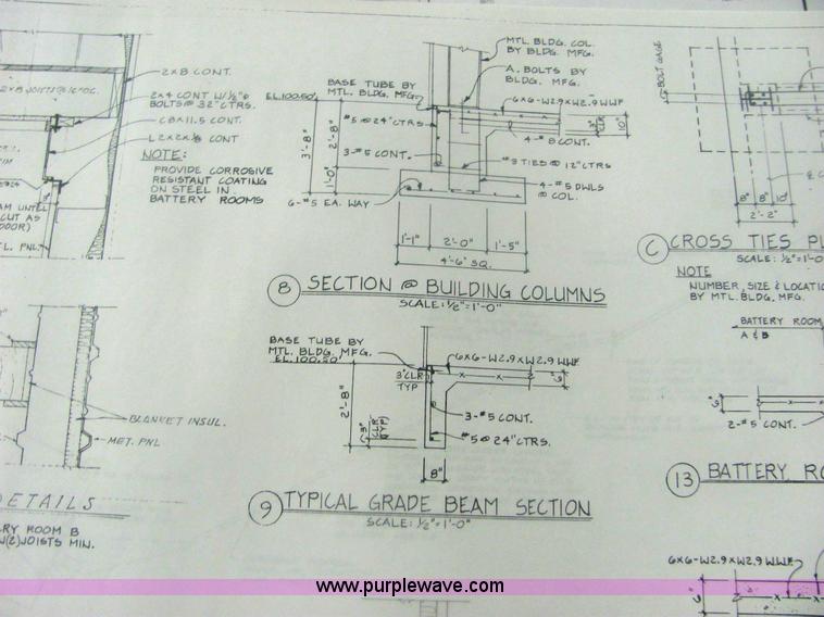 image for item 6120 1987 steel hangar building