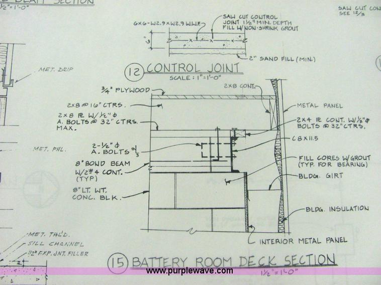 image for item 6120 1987 steel hangar building