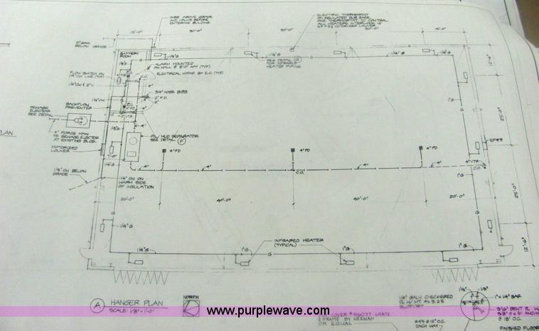 image for item 6120 1987 steel hangar building