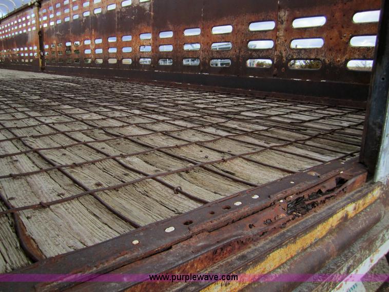 image for item 3318 1973 Hobbs 50' stock trailer