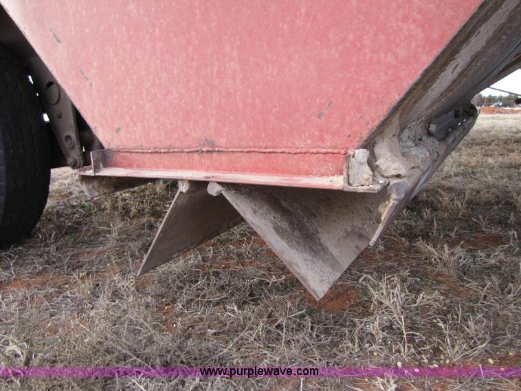 image for item 3512 1990 Shop-built 17' grain hopper pup trailer